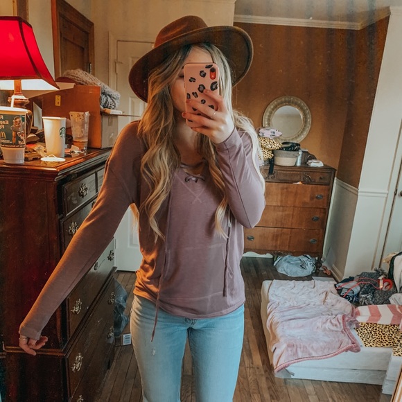 Mossimo Supply Co. Tops - MOSSIMO PURPLE HOODIE